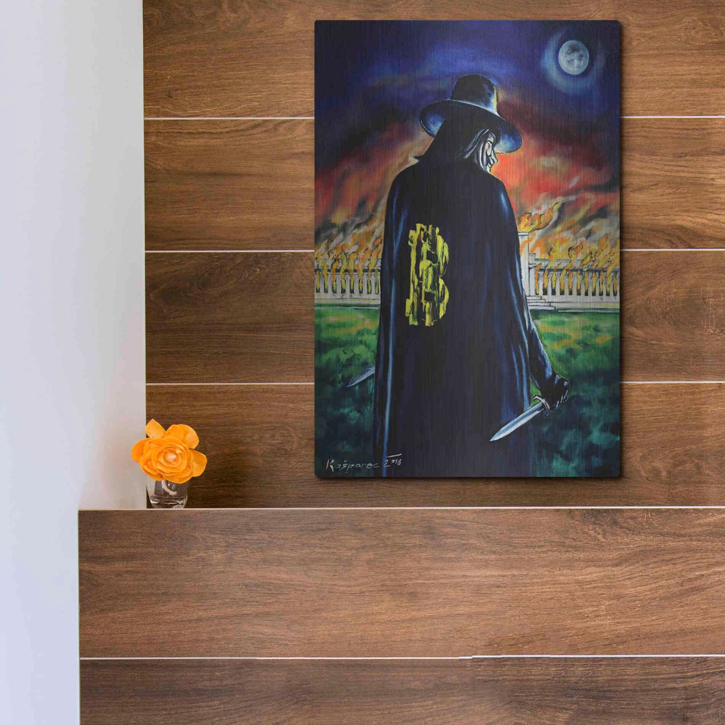 Luxe Metal Art 'Mr V And Fed' by Jan Kasparec, Metal Wall Art,12x16