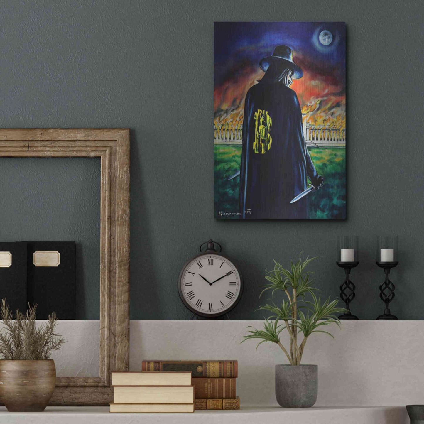 Luxe Metal Art 'Mr V And Fed' by Jan Kasparec, Metal Wall Art,12x16