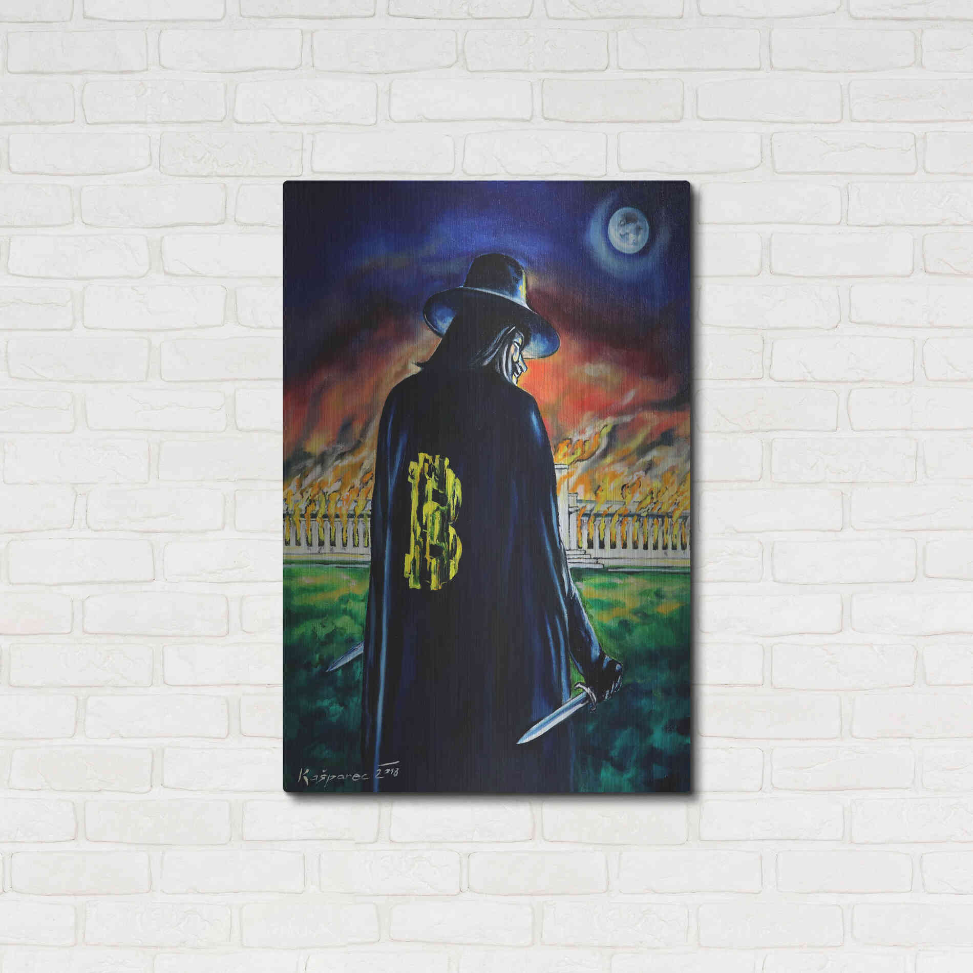 Luxe Metal Art 'Mr V And Fed' by Jan Kasparec, Metal Wall Art,24x36