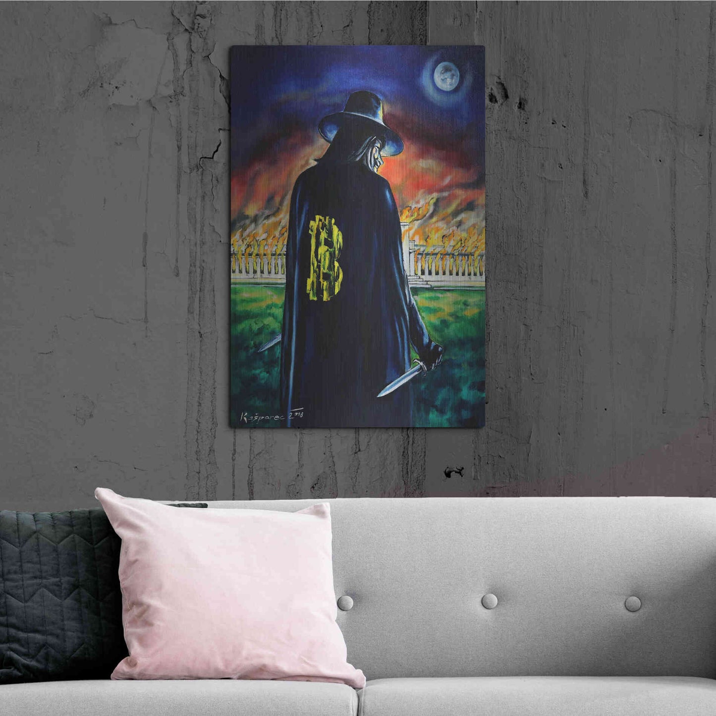 Luxe Metal Art 'Mr V And Fed' by Jan Kasparec, Metal Wall Art,24x36