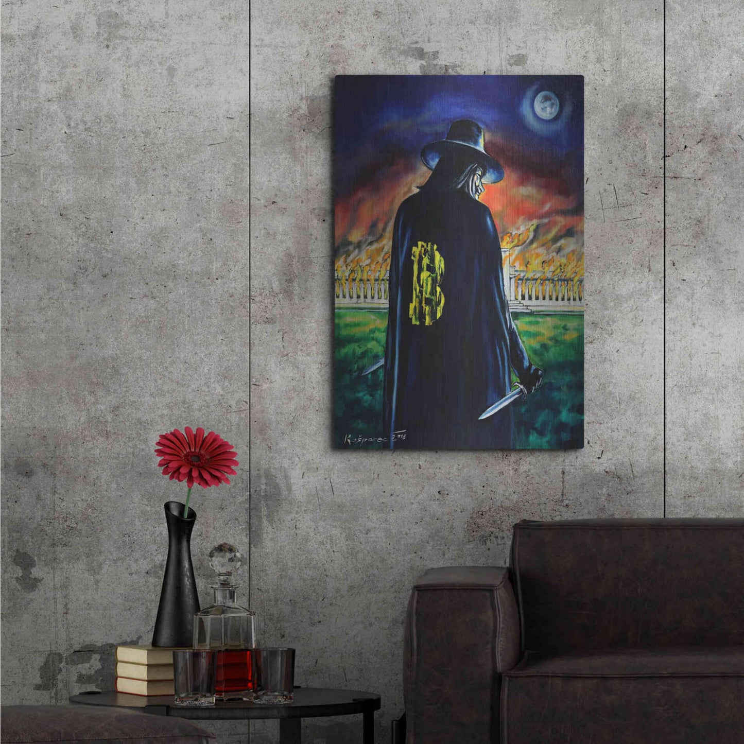 Luxe Metal Art 'Mr V And Fed' by Jan Kasparec, Metal Wall Art,24x36