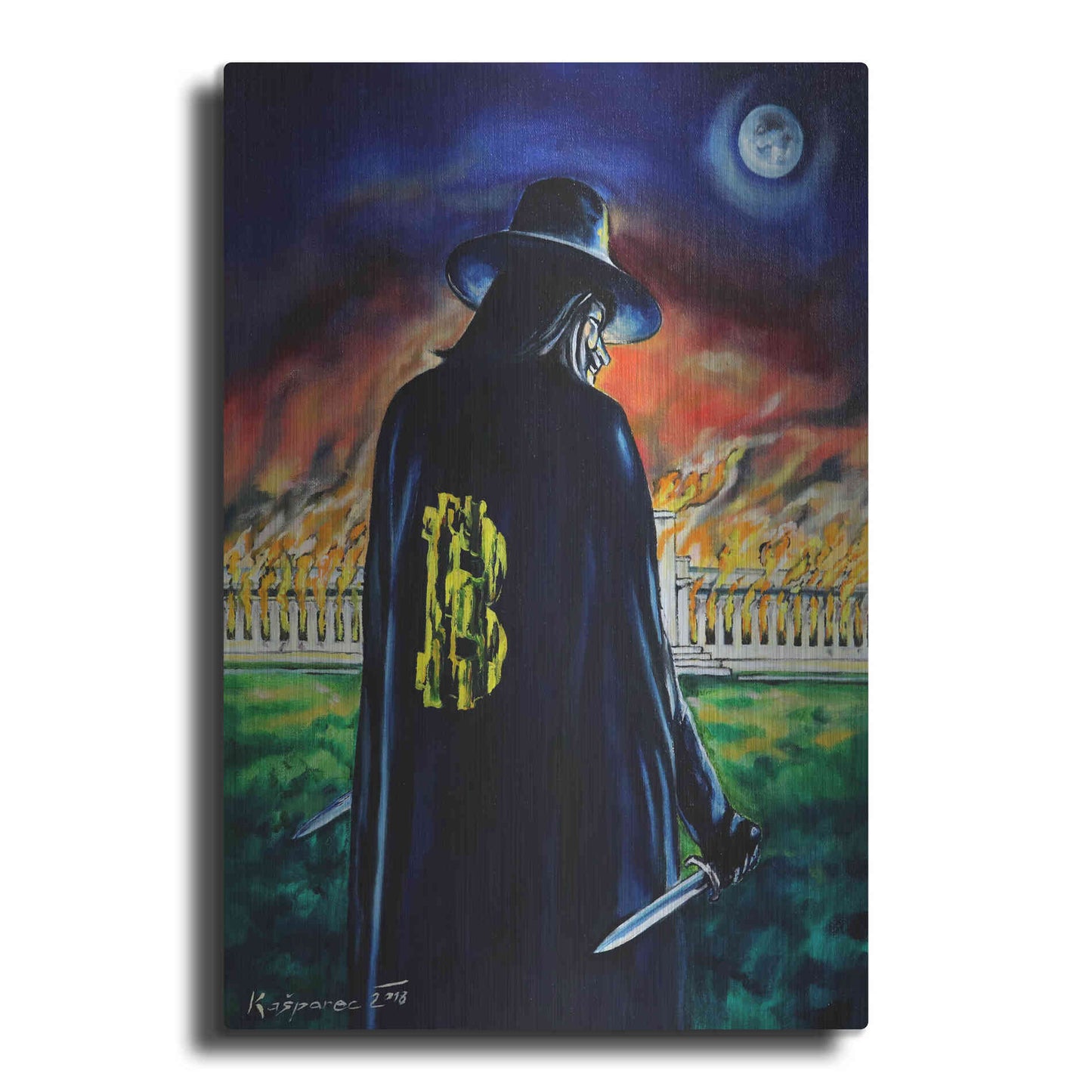 Luxe Metal Art 'Mr V And Fed' by Jan Kasparec, Metal Wall Art