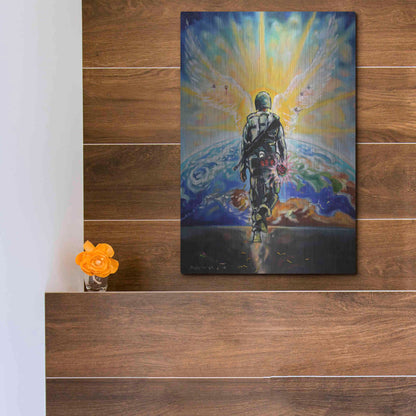 Luxe Metal Art 'Love Grenade' by Jan Kasparec, Metal Wall Art,12x16