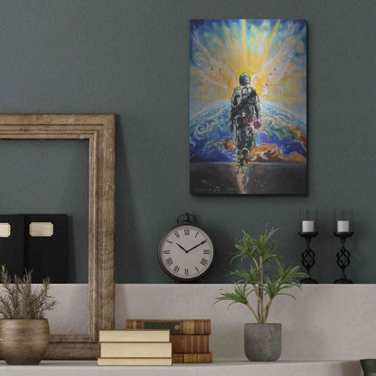 Luxe Metal Art 'Love Grenade' by Jan Kasparec, Metal Wall Art,12x16