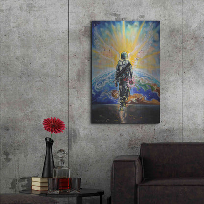 Luxe Metal Art 'Love Grenade' by Jan Kasparec, Metal Wall Art,24x36