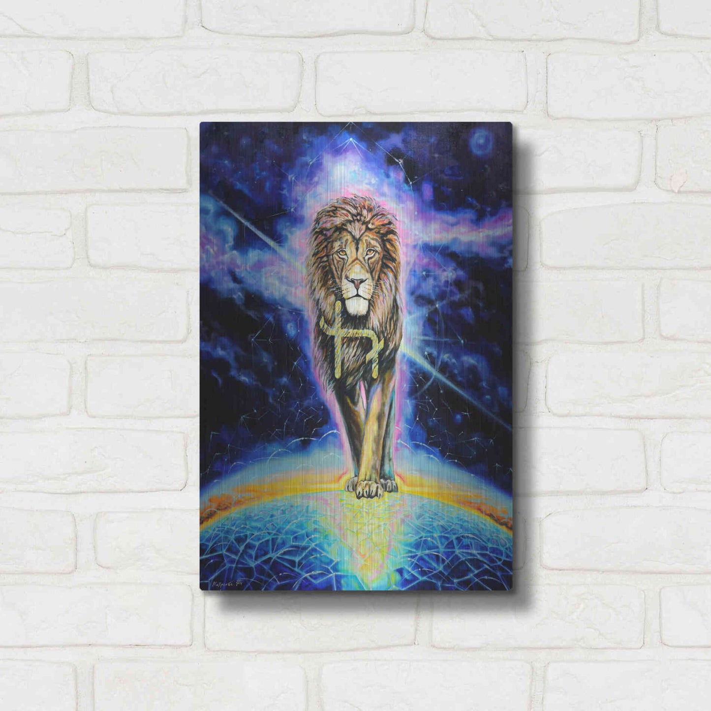 Luxe Metal Art 'Halo 'by Jan Kasparec, Metal Wall Art,12x16