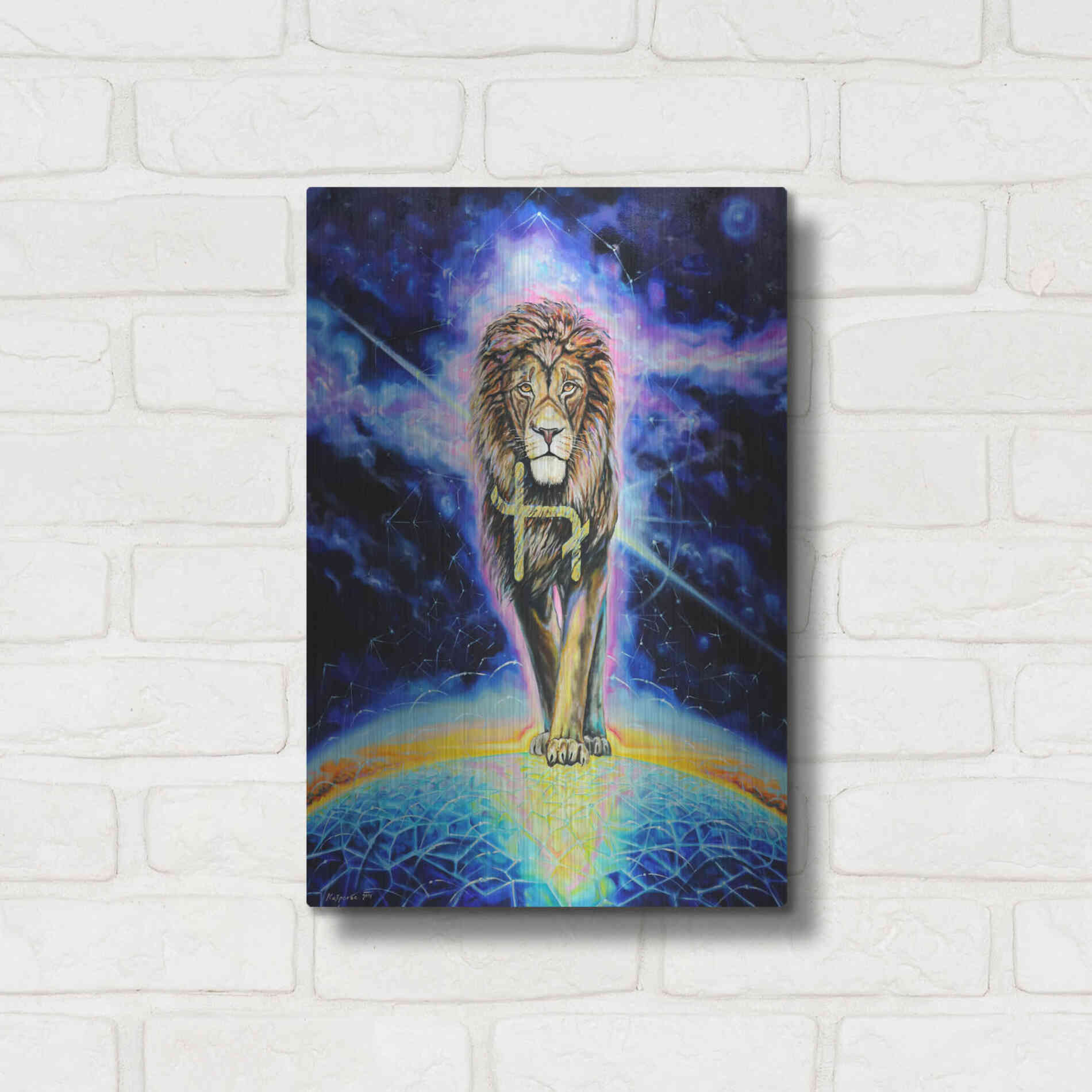 Luxe Metal Art 'Halo 'by Jan Kasparec, Metal Wall Art,12x16