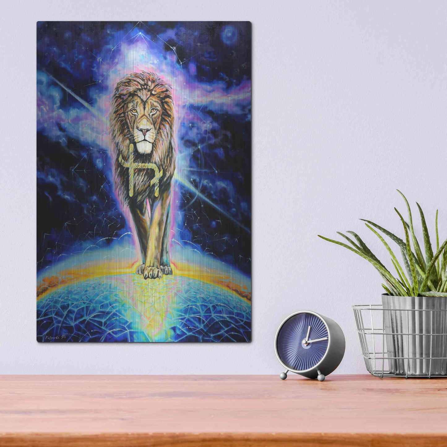 Luxe Metal Art 'Halo 'by Jan Kasparec, Metal Wall Art,12x16