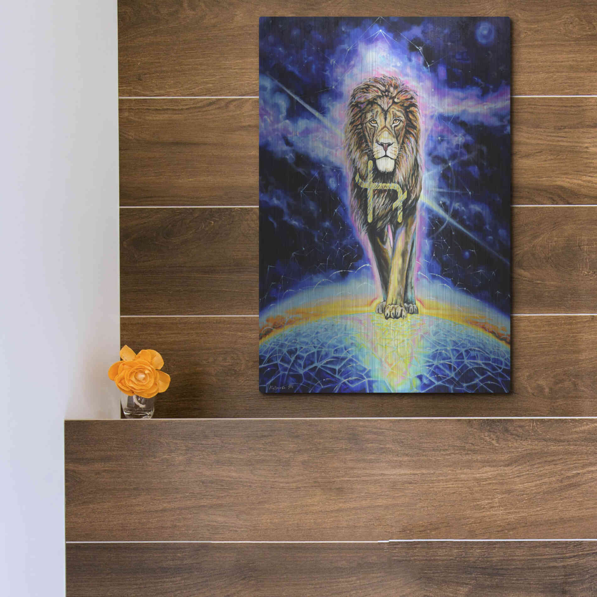 Luxe Metal Art 'Halo 'by Jan Kasparec, Metal Wall Art,12x16