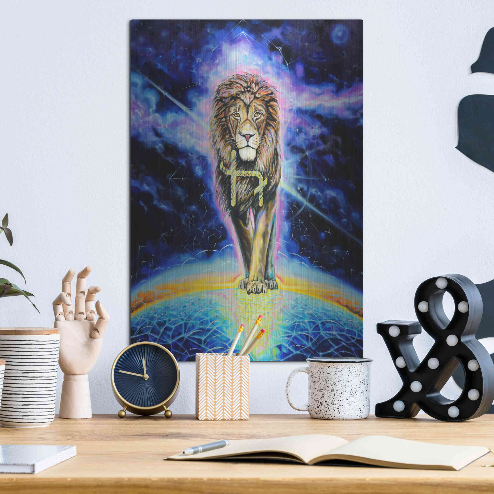 Luxe Metal Art 'Halo 'by Jan Kasparec, Metal Wall Art,12x16