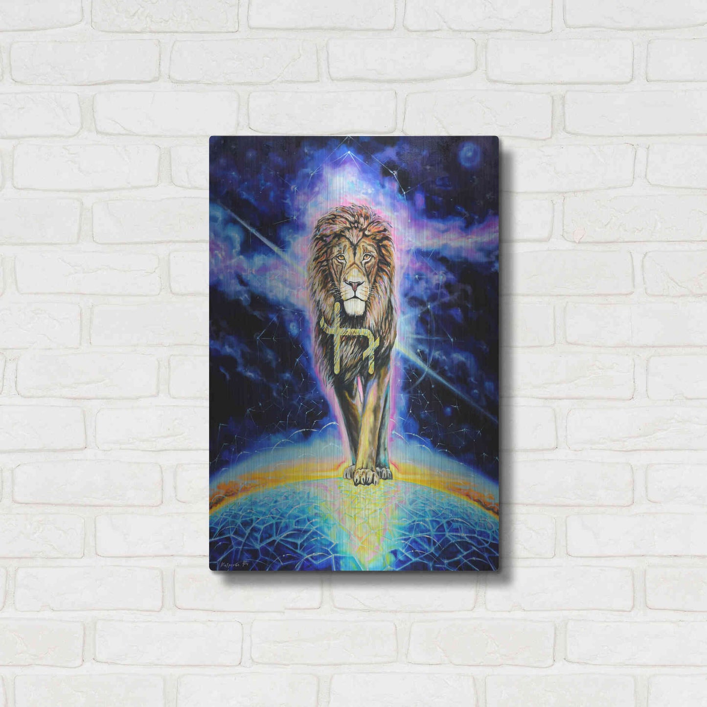 Luxe Metal Art 'Halo 'by Jan Kasparec, Metal Wall Art,16x24