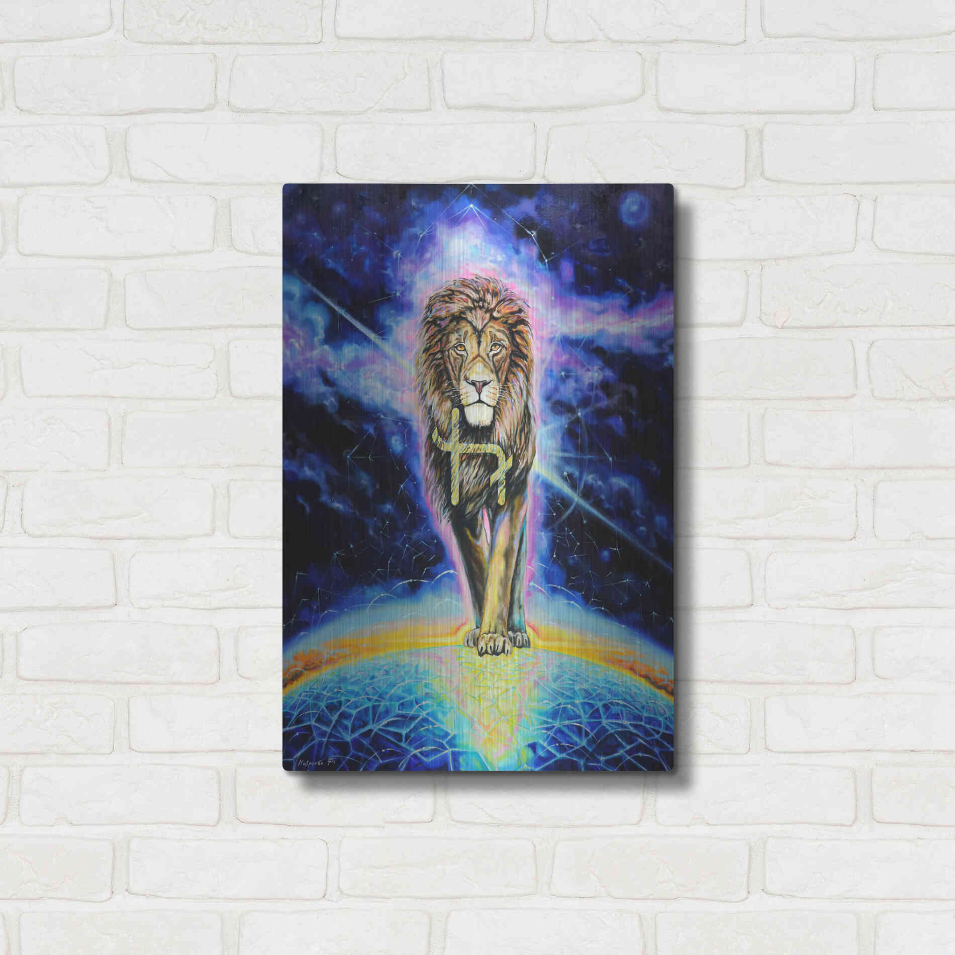 Luxe Metal Art 'Halo 'by Jan Kasparec, Metal Wall Art,16x24