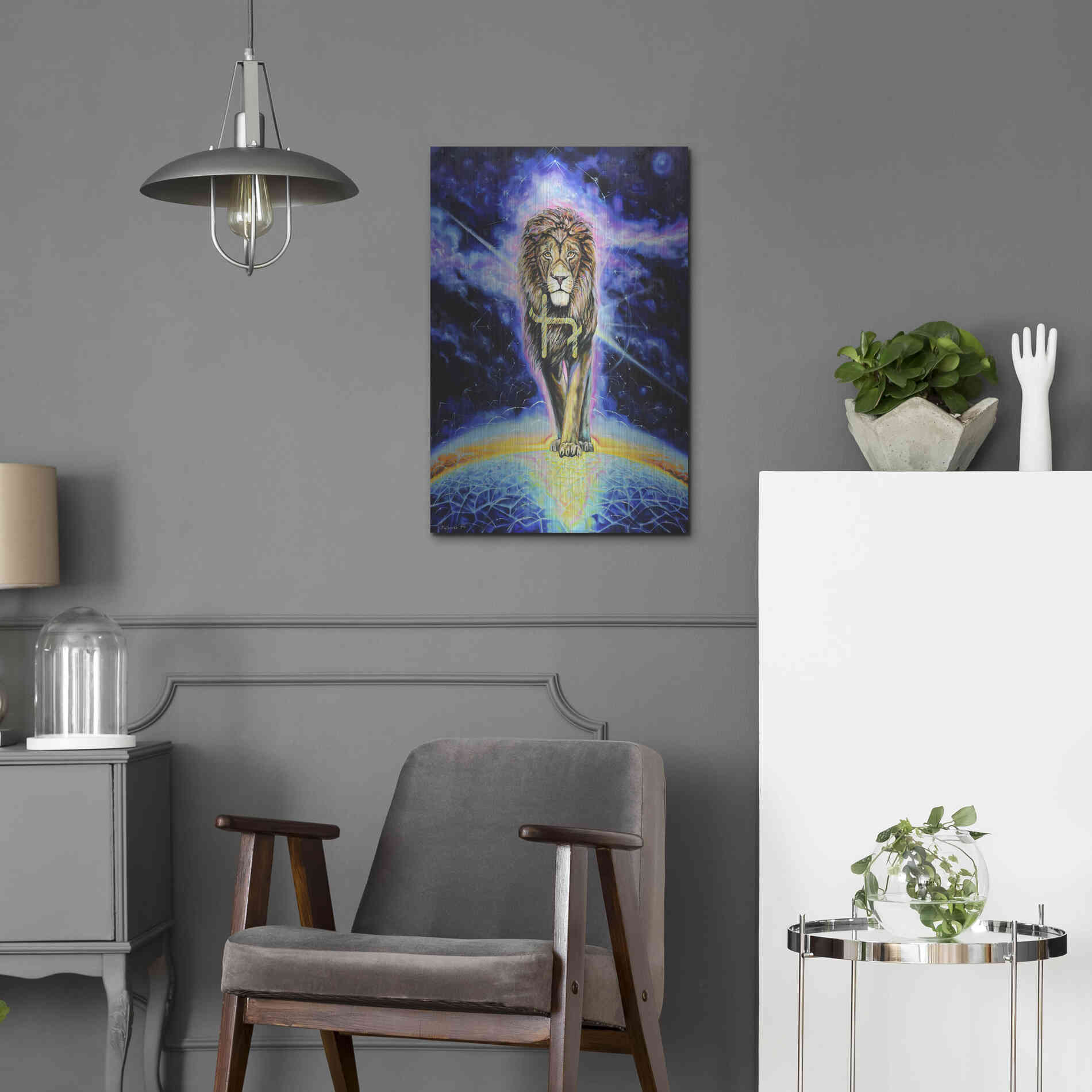 Luxe Metal Art 'Halo 'by Jan Kasparec, Metal Wall Art,16x24