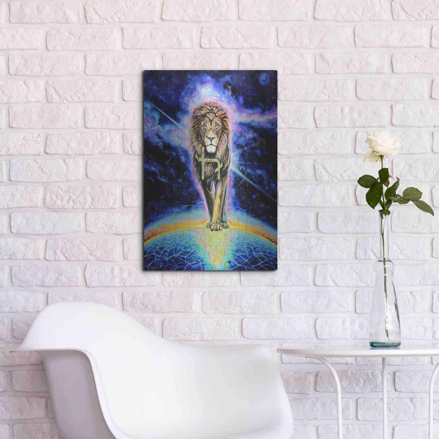 Luxe Metal Art 'Halo 'by Jan Kasparec, Metal Wall Art,16x24