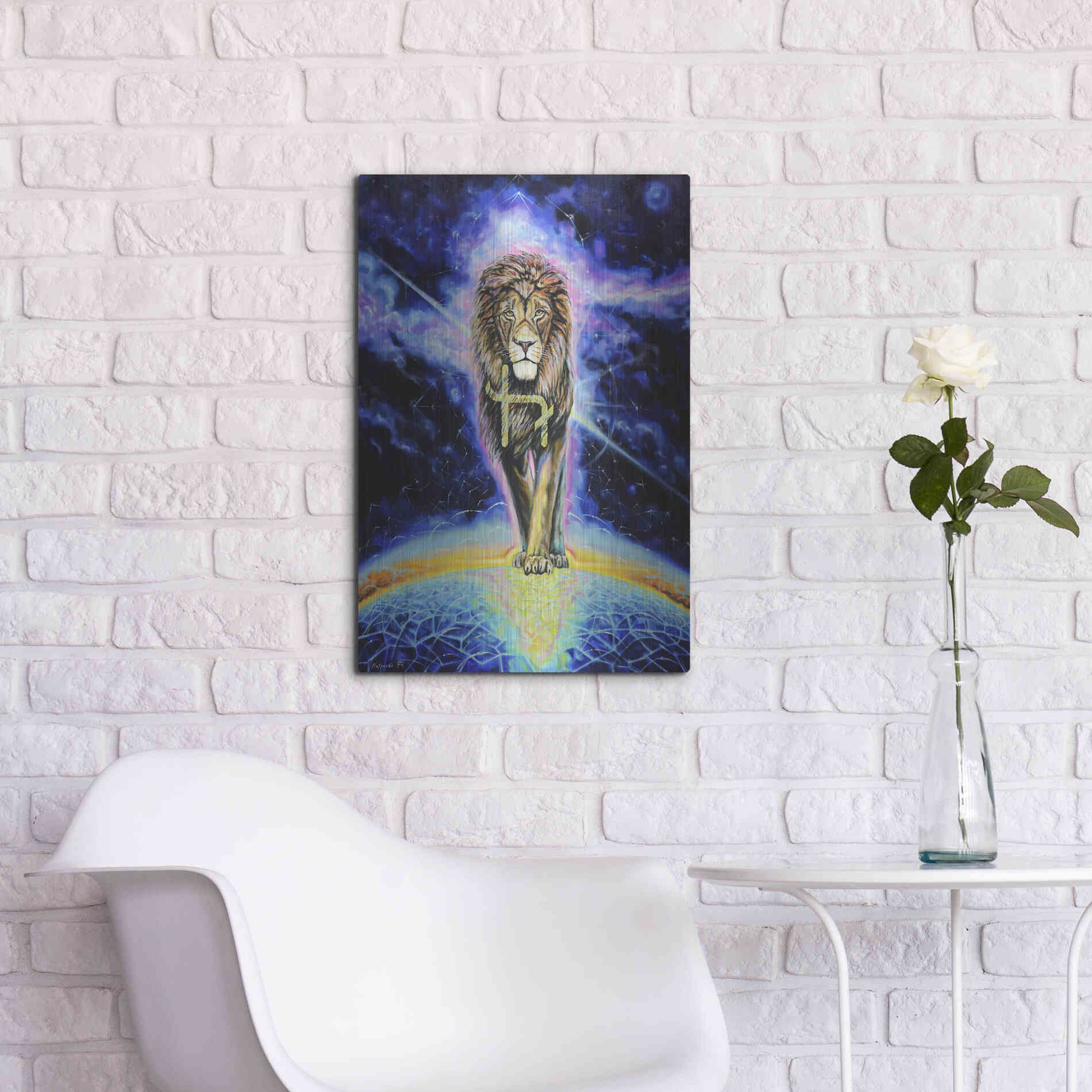 Luxe Metal Art 'Halo 'by Jan Kasparec, Metal Wall Art,16x24