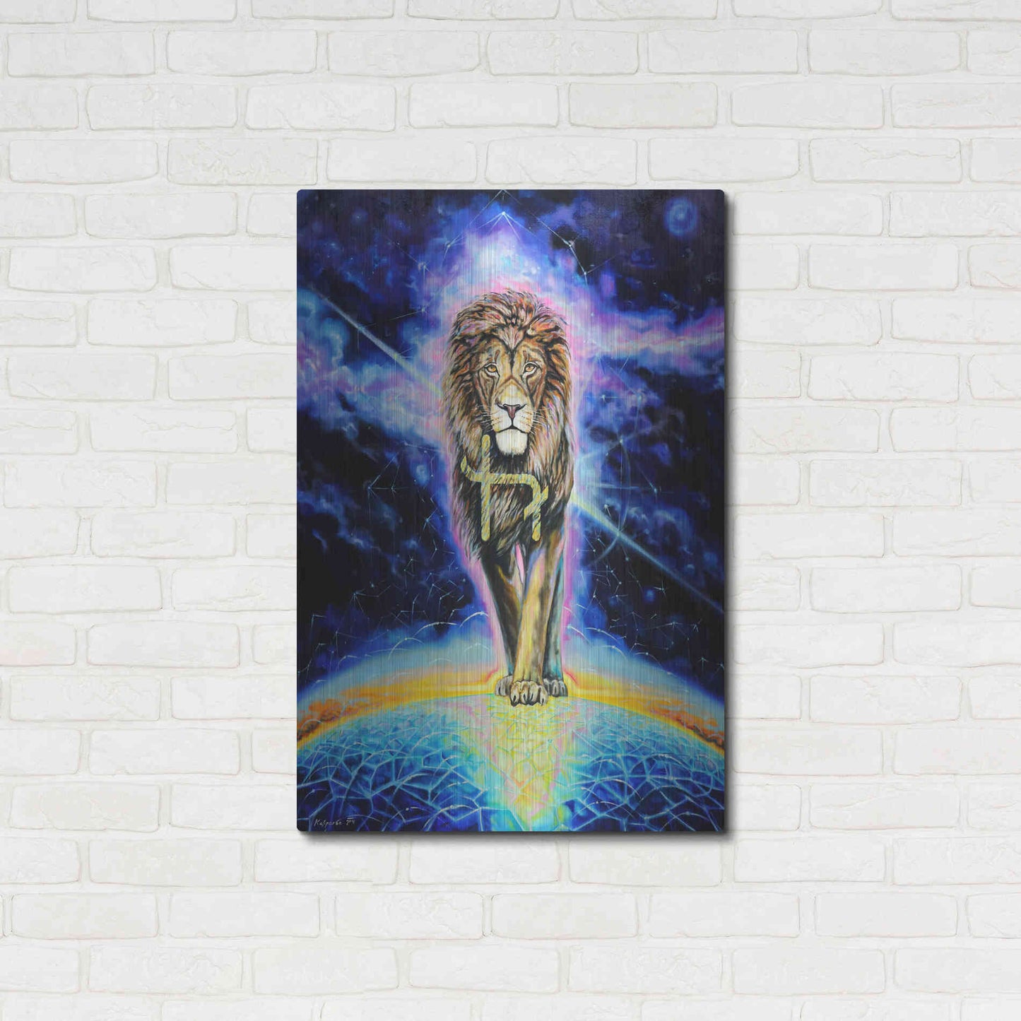 Luxe Metal Art 'Halo 'by Jan Kasparec, Metal Wall Art,24x36