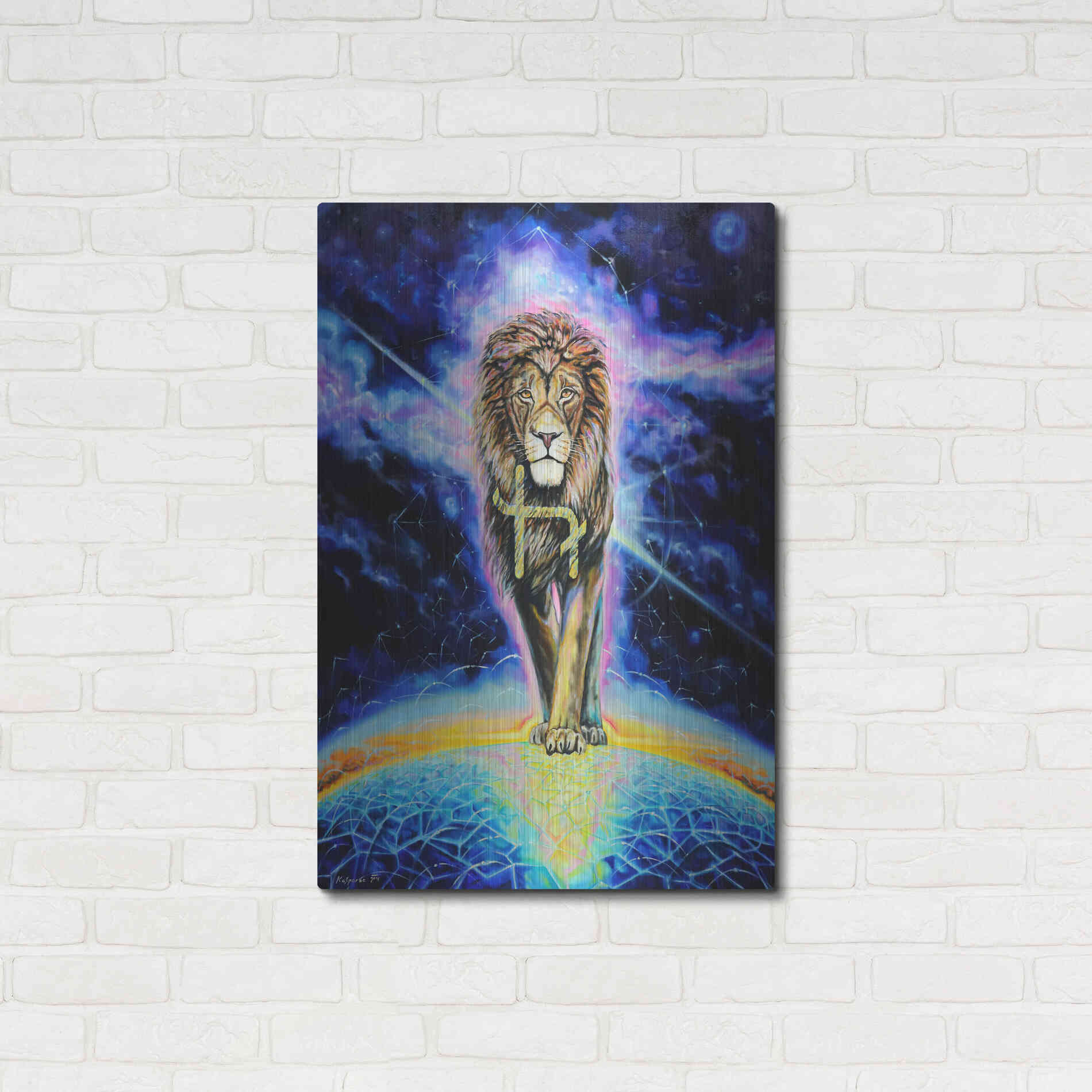 Luxe Metal Art 'Halo 'by Jan Kasparec, Metal Wall Art,24x36