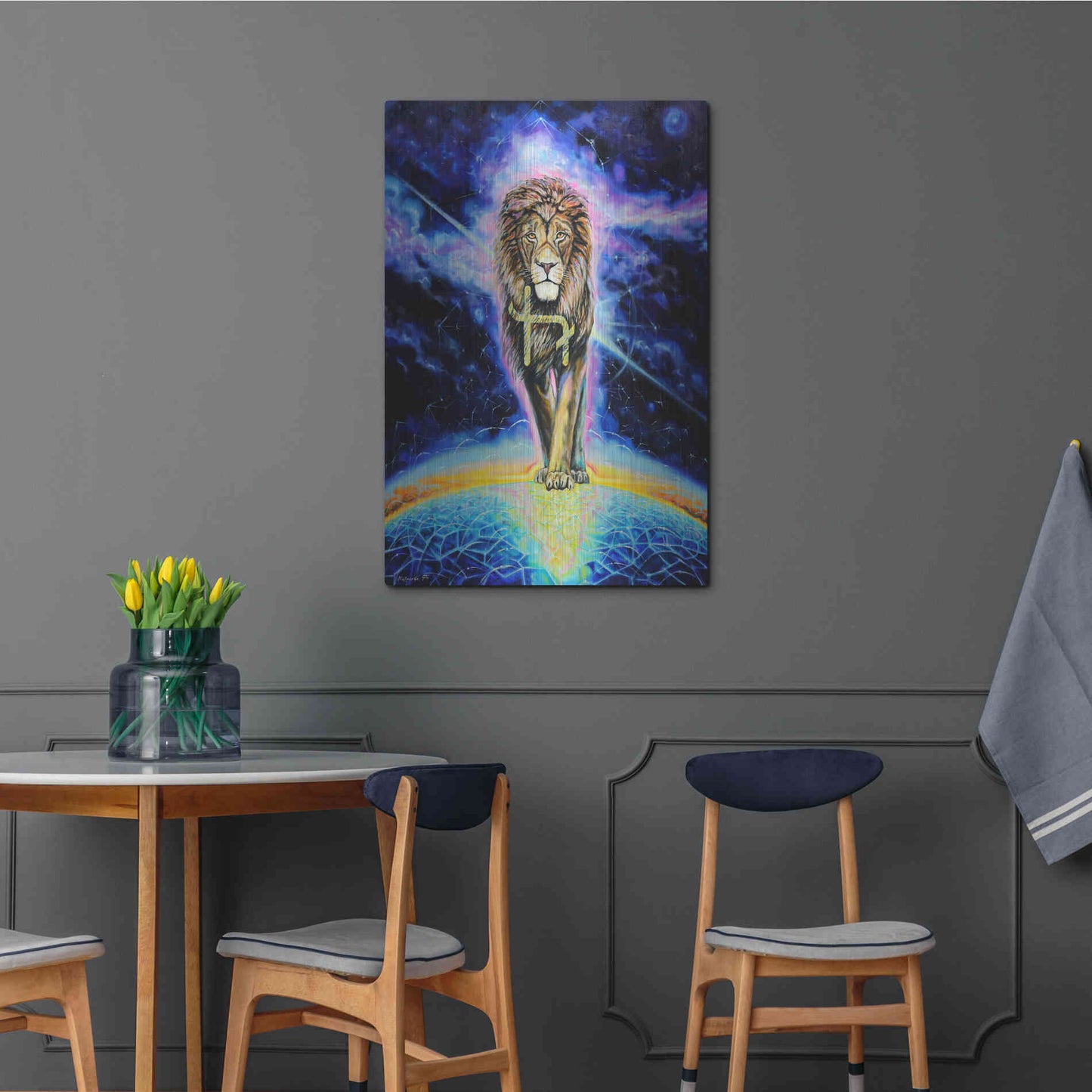 Luxe Metal Art 'Halo 'by Jan Kasparec, Metal Wall Art,24x36