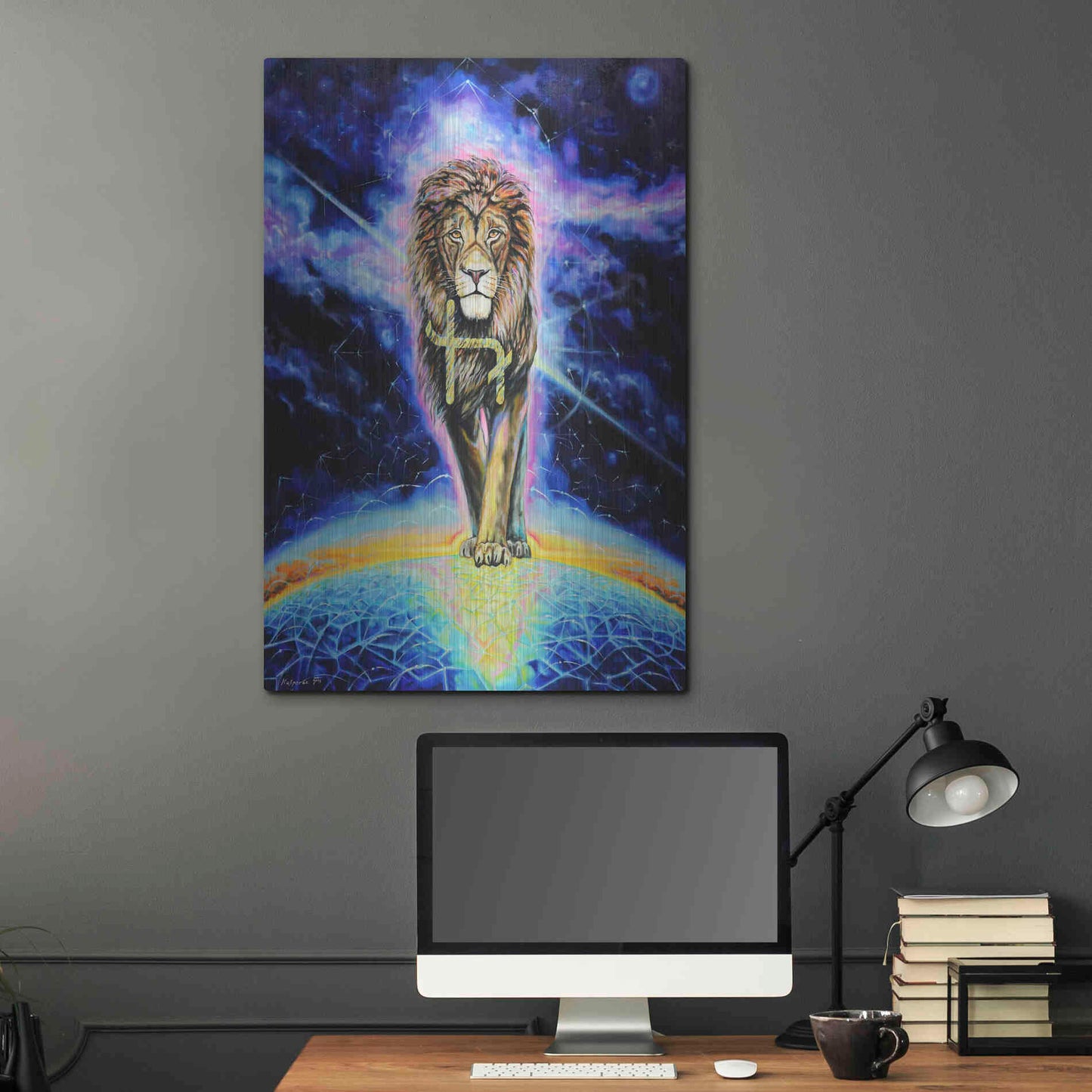 Luxe Metal Art 'Halo 'by Jan Kasparec, Metal Wall Art,24x36