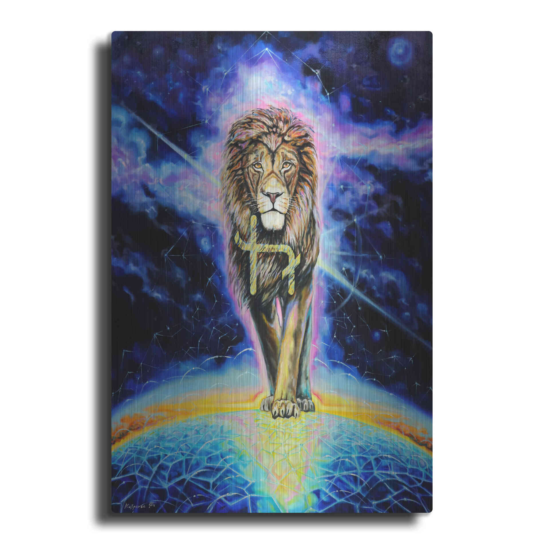 Luxe Metal Art 'Halo 'by Jan Kasparec, Metal Wall Art