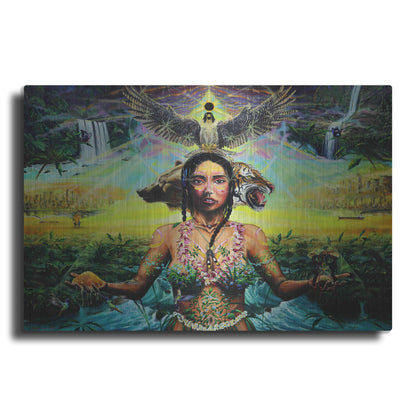 Luxe Metal Art 'Gaia Sacrifice' by Jan Kasparec, Metal Wall Art