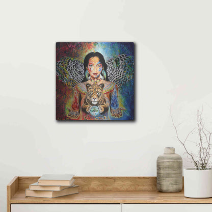 Luxe Metal Art 'Gaia II' by Jan Kasparec, Metal Wall Art,12x12