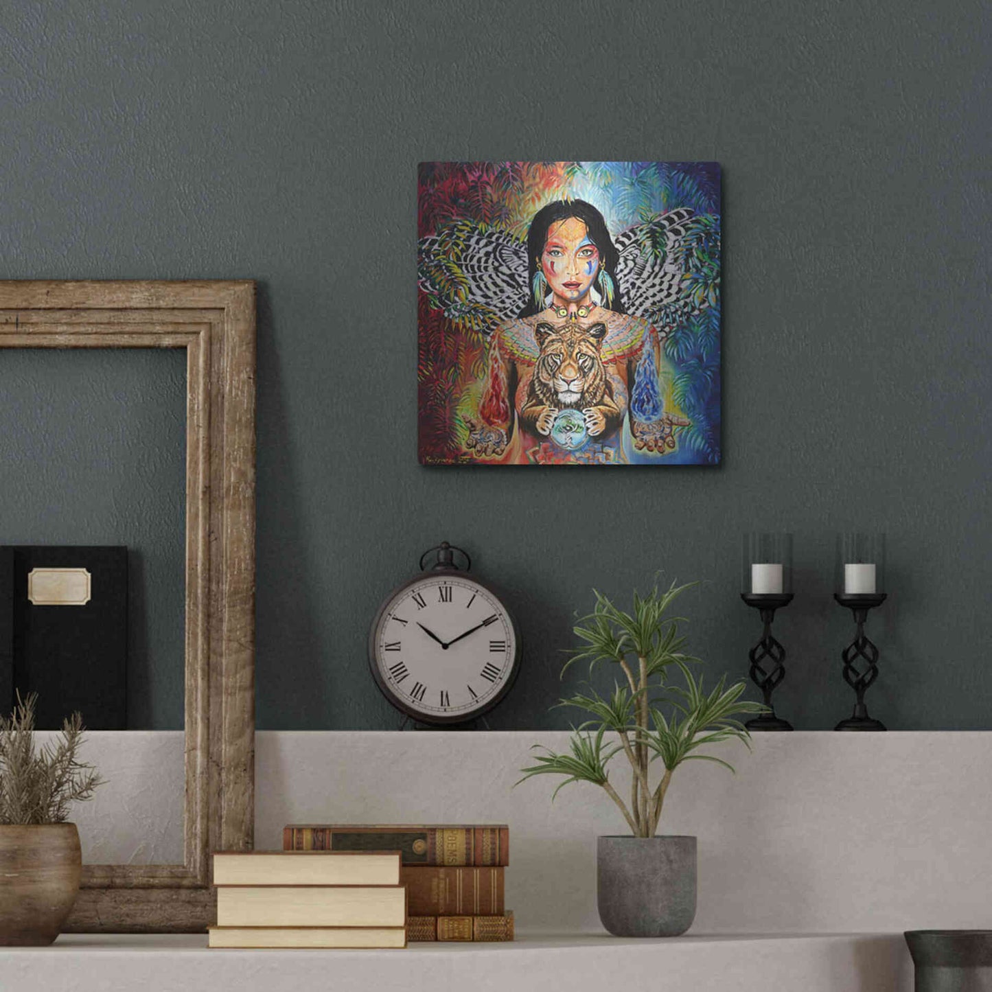 Luxe Metal Art 'Gaia II' by Jan Kasparec, Metal Wall Art,12x12
