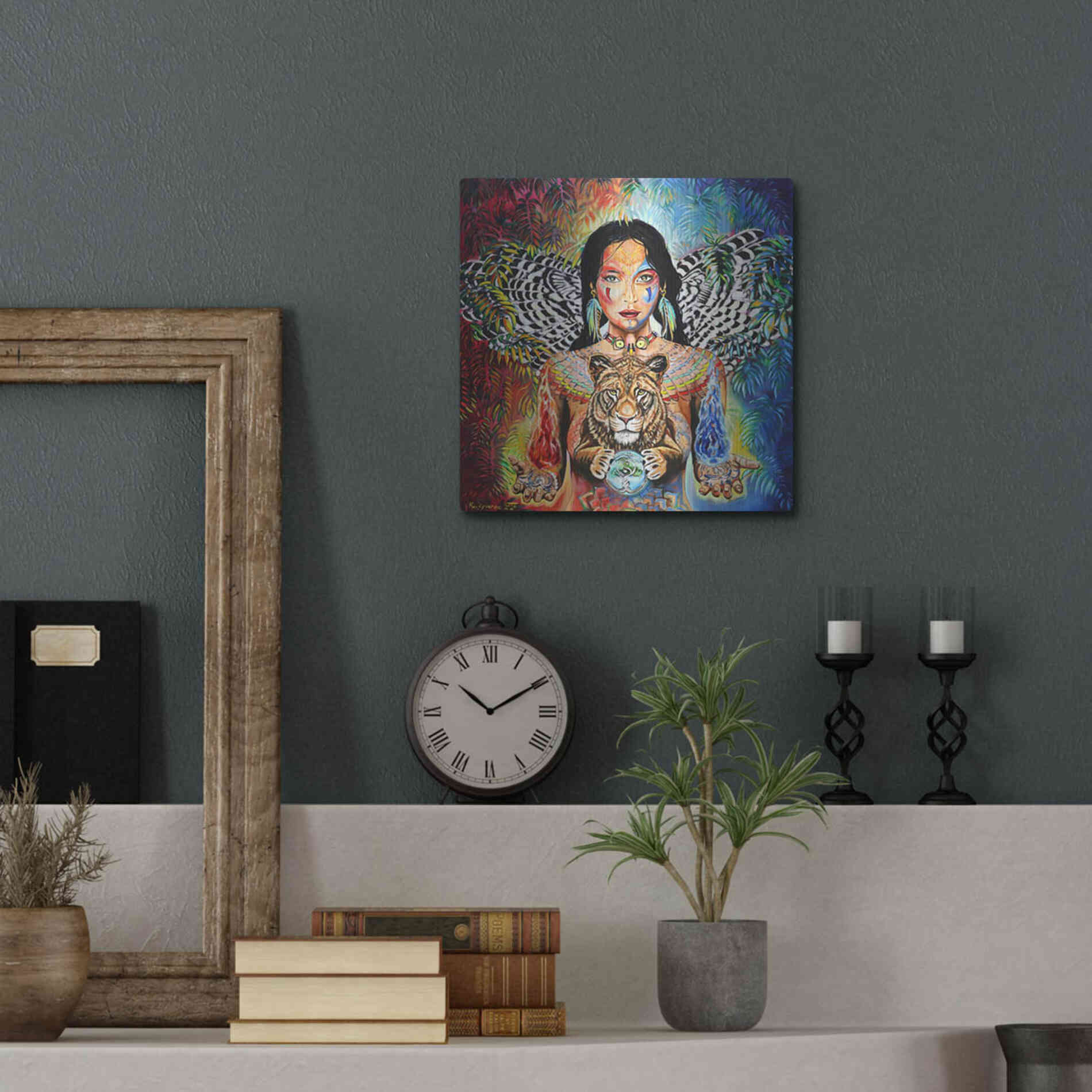 Luxe Metal Art 'Gaia II' by Jan Kasparec, Metal Wall Art,12x12