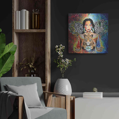 Luxe Metal Art 'Gaia II' by Jan Kasparec, Metal Wall Art,24x24
