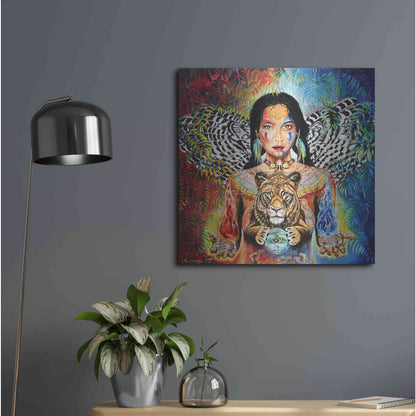Luxe Metal Art 'Gaia II' by Jan Kasparec, Metal Wall Art,24x24