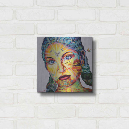 Luxe Metal Art 'Gaia I' by Jan Kasparec, Metal Wall Art,12x12