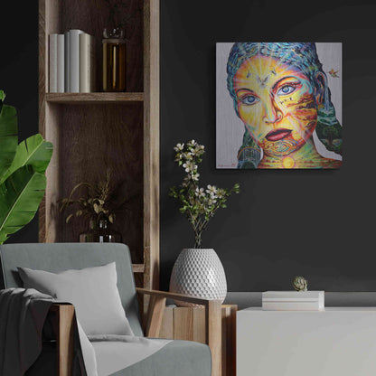 Luxe Metal Art 'Gaia I' by Jan Kasparec, Metal Wall Art,24x24