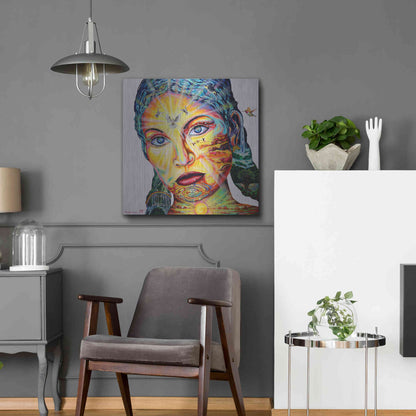 Luxe Metal Art 'Gaia I' by Jan Kasparec, Metal Wall Art,24x24