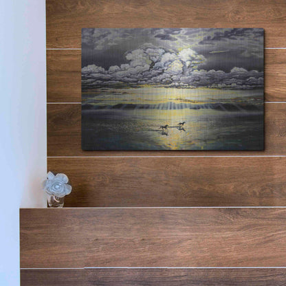 Luxe Metal Art 'Freedom' by Jan Kasparec, Metal Wall Art,16x12