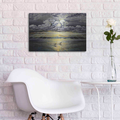 Luxe Metal Art 'Freedom' by Jan Kasparec, Metal Wall Art,24x16