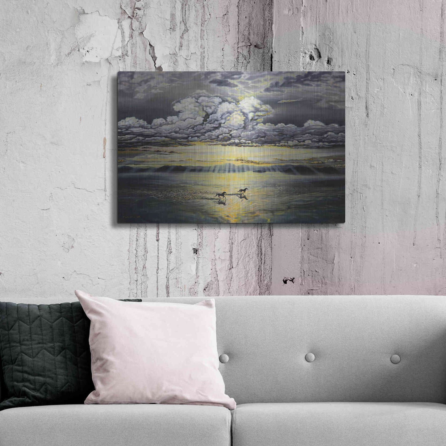 Luxe Metal Art 'Freedom' by Jan Kasparec, Metal Wall Art,36x24