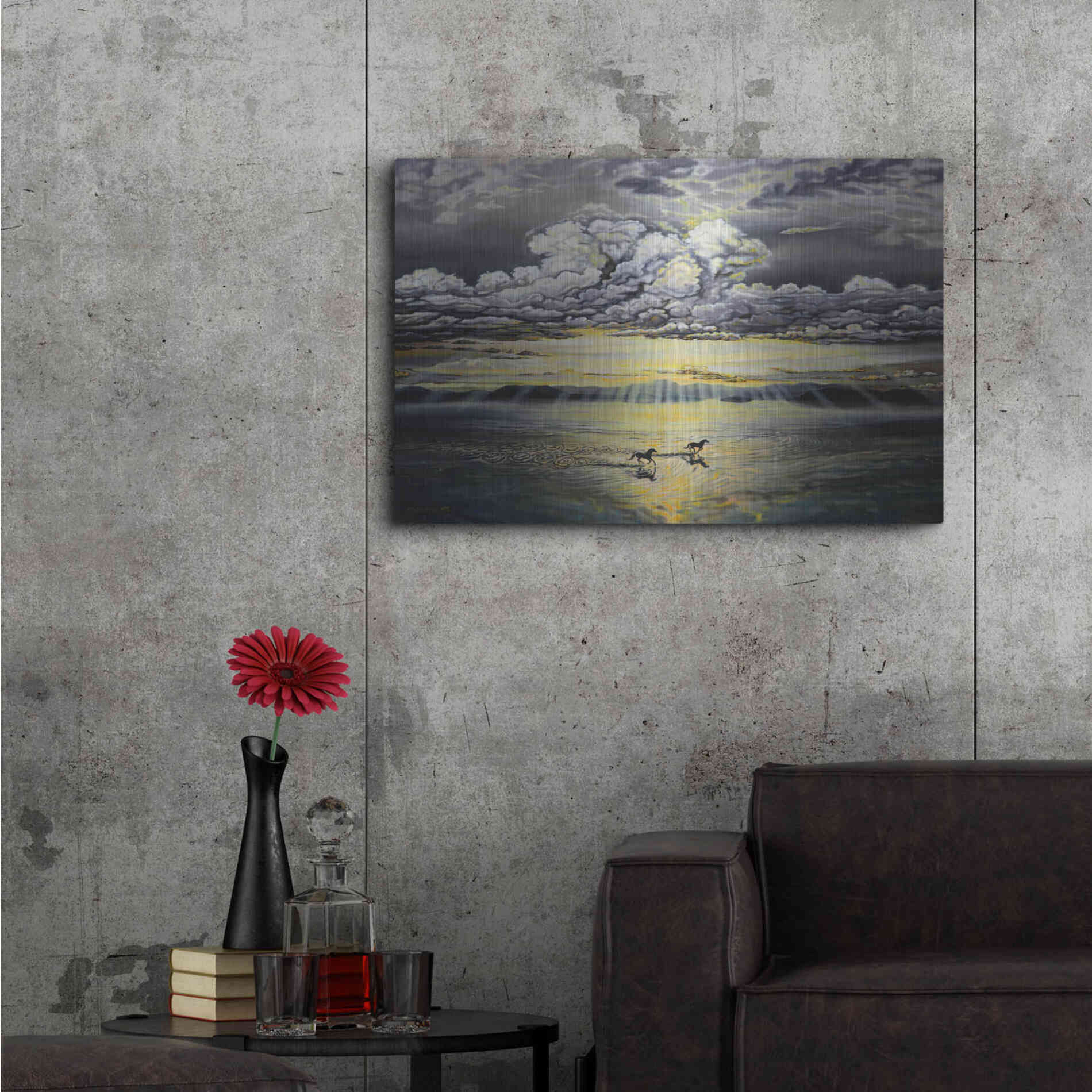 Luxe Metal Art 'Freedom' by Jan Kasparec, Metal Wall Art,36x24
