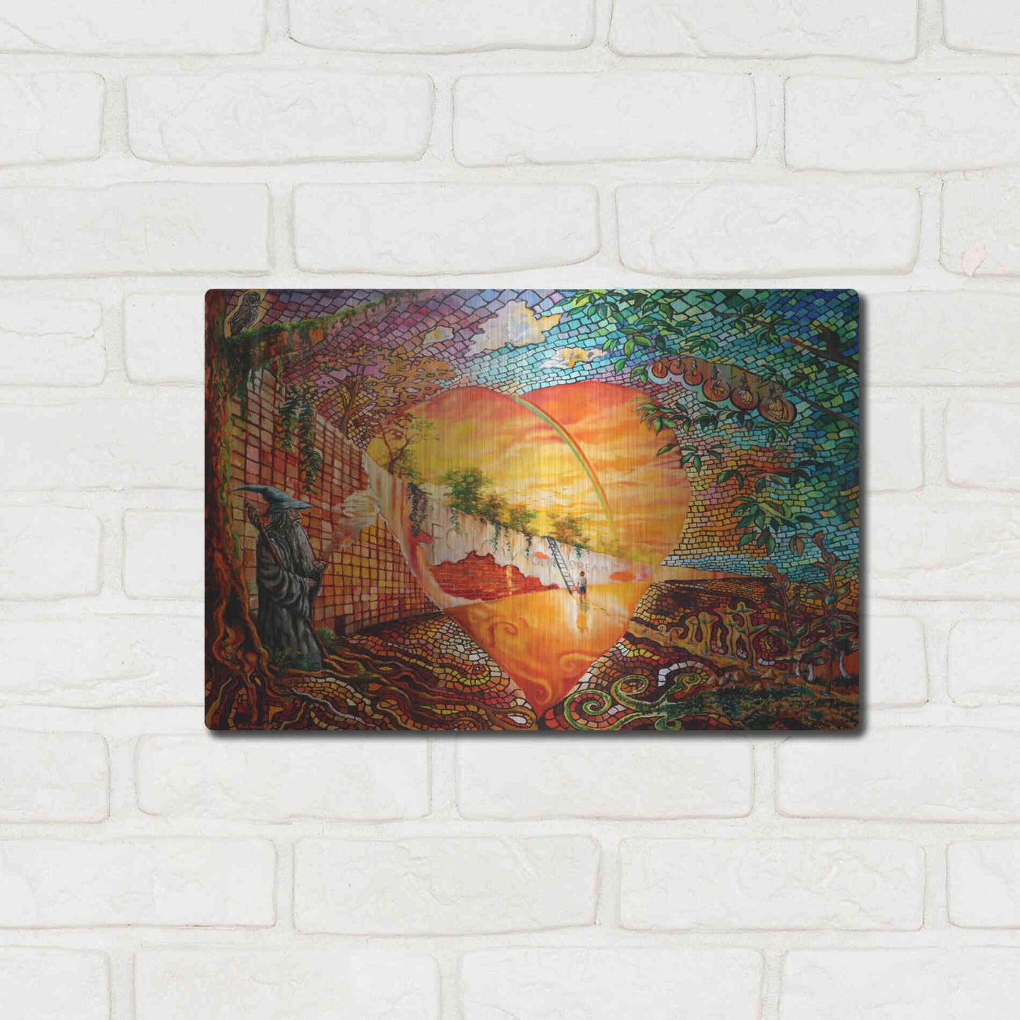 Luxe Metal Art 'Follow Your Dream' by Jan Kasparec, Metal Wall Art,16x12