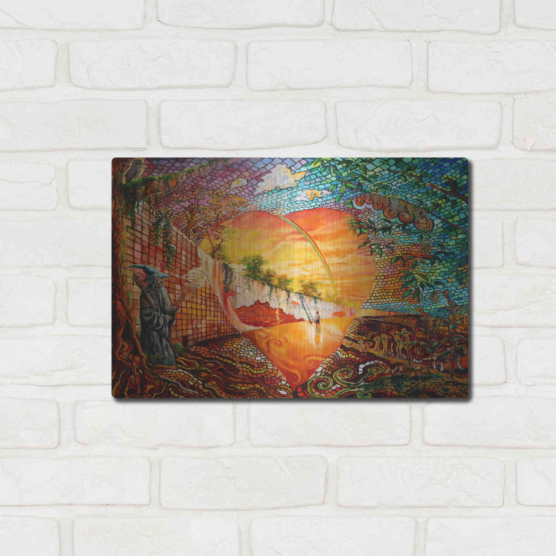 Luxe Metal Art 'Follow Your Dream' by Jan Kasparec, Metal Wall Art,16x12
