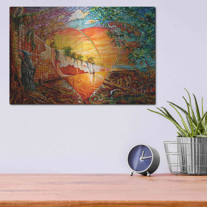 Luxe Metal Art 'Follow Your Dream' by Jan Kasparec, Metal Wall Art,16x12