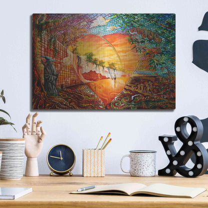 Luxe Metal Art 'Follow Your Dream' by Jan Kasparec, Metal Wall Art,16x12