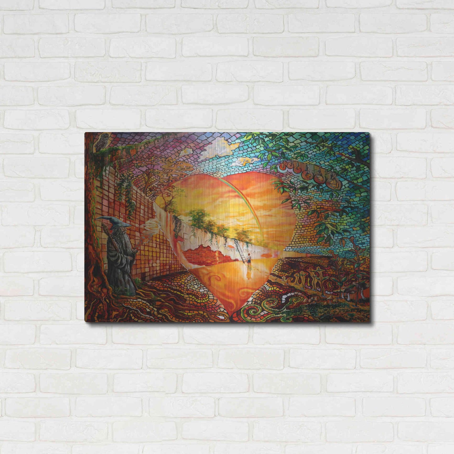 Luxe Metal Art 'Follow Your Dream' by Jan Kasparec, Metal Wall Art,36x24