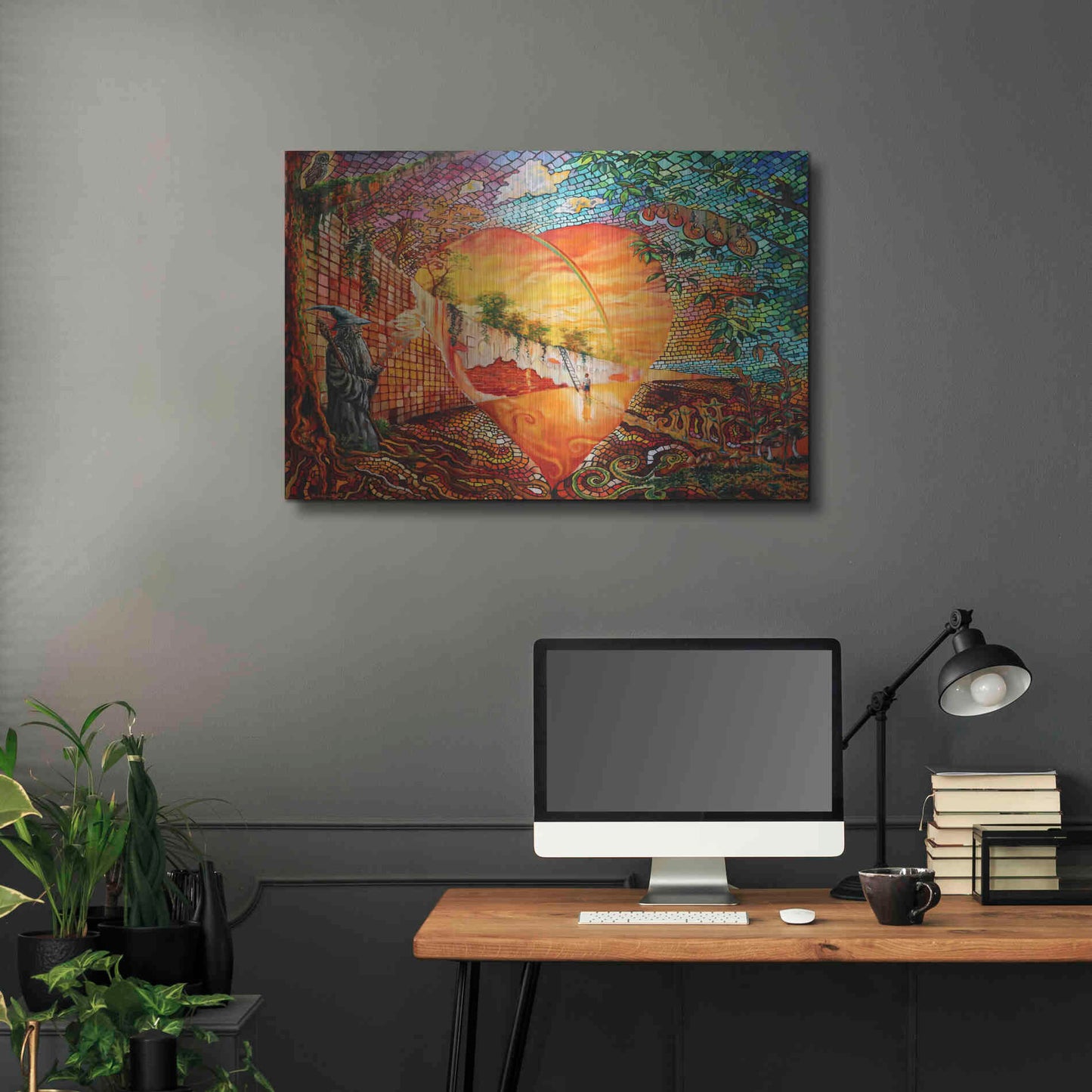 Luxe Metal Art 'Follow Your Dream' by Jan Kasparec, Metal Wall Art,36x24