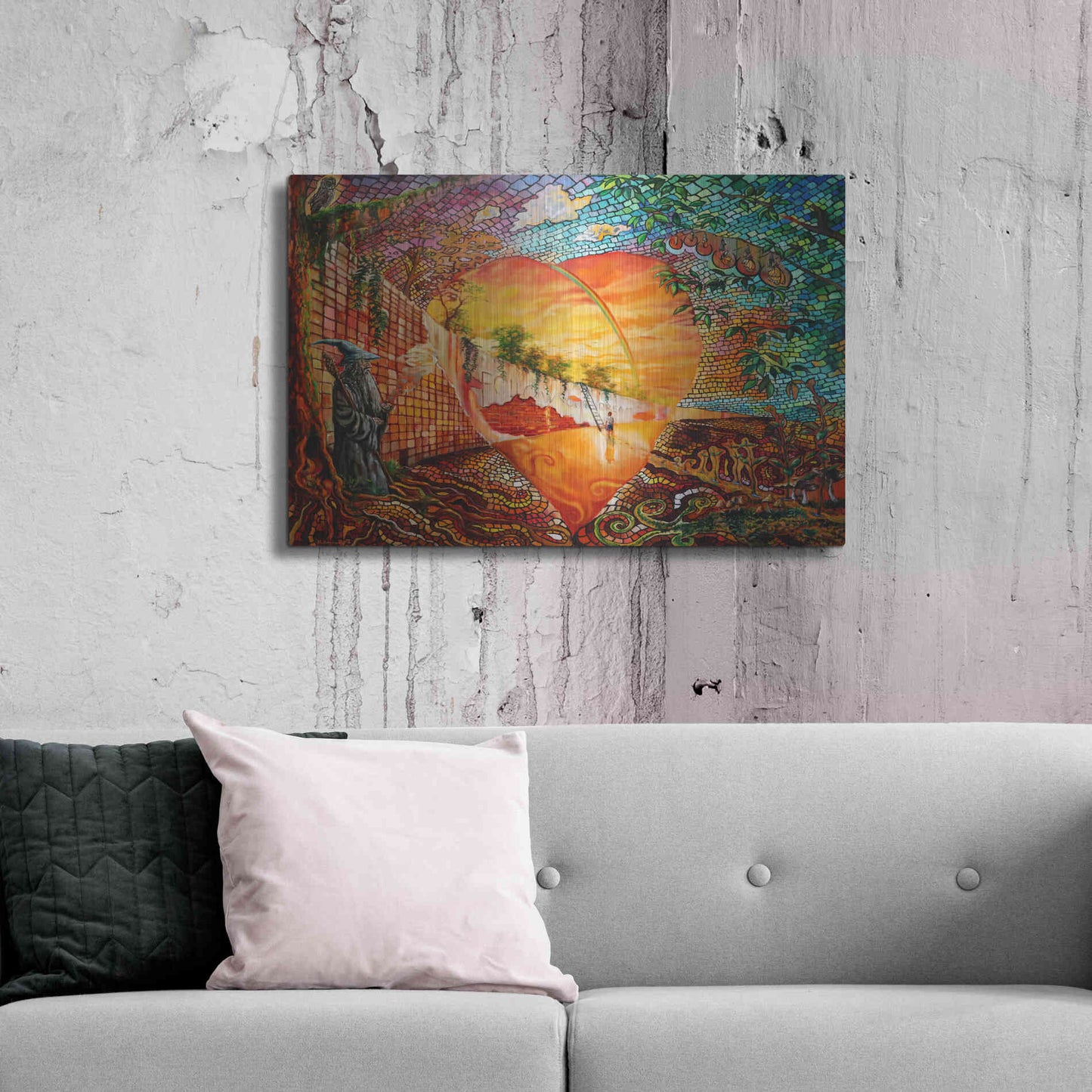 Luxe Metal Art 'Follow Your Dream' by Jan Kasparec, Metal Wall Art,36x24