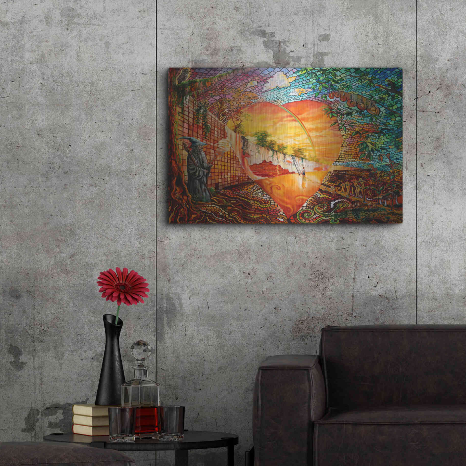 Luxe Metal Art 'Follow Your Dream' by Jan Kasparec, Metal Wall Art,36x24