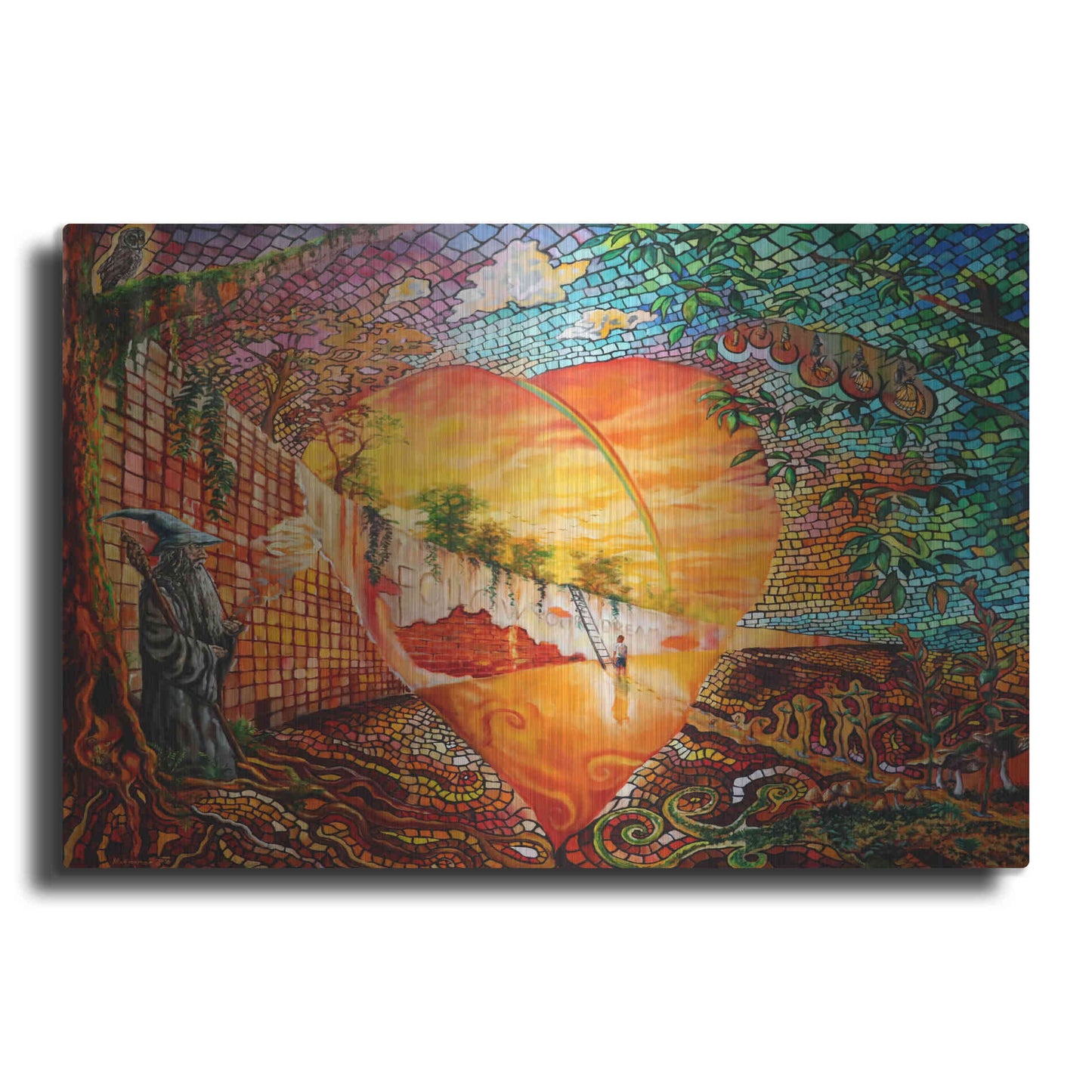 Luxe Metal Art 'Follow Your Dream' by Jan Kasparec, Metal Wall Art