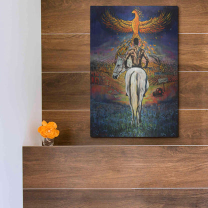 Luxe Metal Art 'Fallen Angel' by Jan Kasparec, Metal Wall Art,12x16