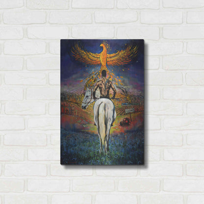 Luxe Metal Art 'Fallen Angel' by Jan Kasparec, Metal Wall Art,16x24