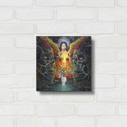 Luxe Metal Art 'Fallen Angel 'by Jan Kasparec, Metal Wall Art,12x12