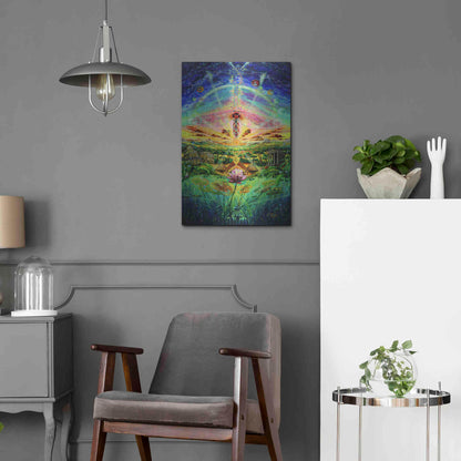 Luxe Metal Art 'Evolution' by Jan Kasparec, Metal Wall Art,16x24